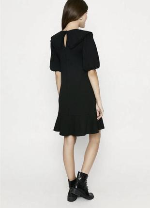 Чорне плаття з актуальним комірцем oasis2 фото