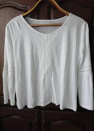 Блуза коттон з перфорацією