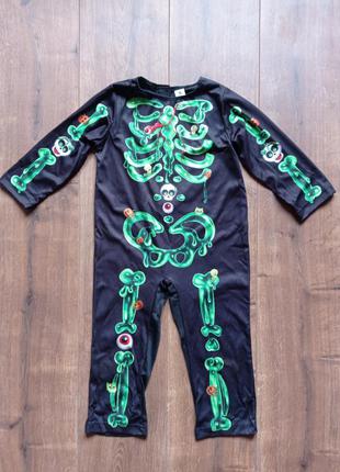 Карнавальный костюм скелет кощей 2-3 года хэллоуин код 8аа