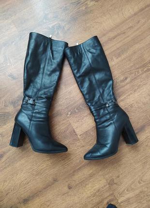 Зимові шкіряні чоботи