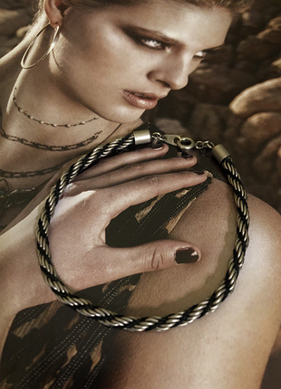 Вінтажний браслет, сталь, 19 см, ідеальний стан