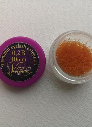 Ресницы vivienne цветные 0,2 b  10 mm