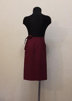 Бордовая юбка "вышиванка" для девочки!!!4 фото
