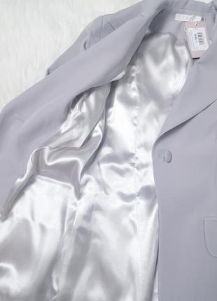 Шикарный пиджак на пуговице с подкладкой удлиненный плотный теплый4 фото