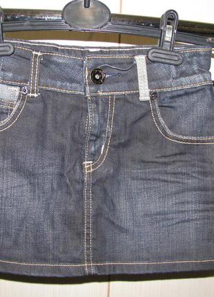 Брендовая джинсовая юбка 11лет