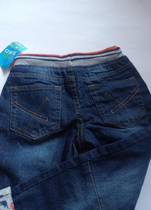 Джинси штани на хб підкладці утеплені 98,116 kiki&koko2 фото