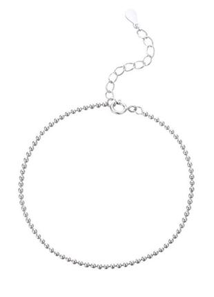 Женский серебряный браслет с шариками на руку серебро1 фото