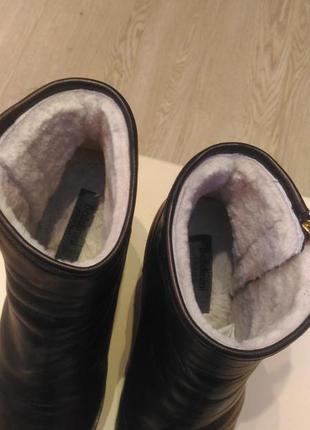 Зимние ботинки ботильоны baldinini натуральная кожа, мех, размер 3810 фото