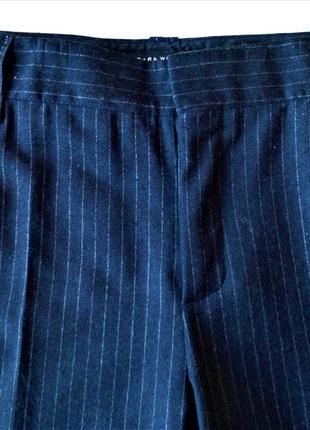 Zara широкие шерстяные брюки. 100 % шерсть. отшиты в испании.1 фото