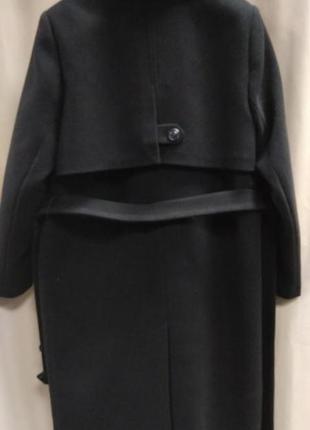 Пальто, женское, черное, размер 54, mangust, 214376 фото