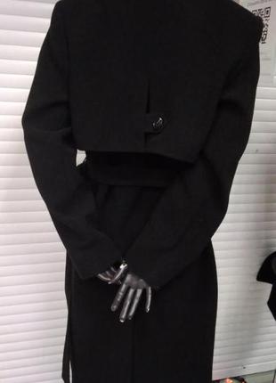 Пальто, женское, черное, размер 54, mangust, 214373 фото