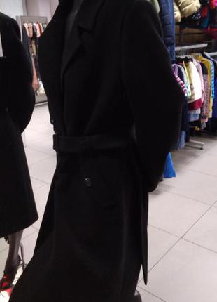 Пальто, женское, черное, размер 54, mangust, 214374 фото