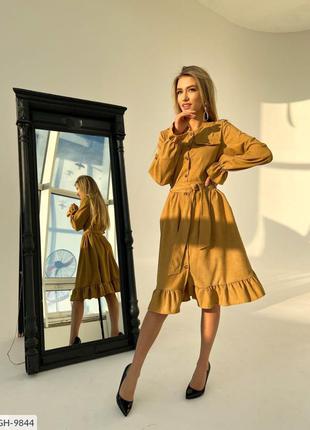 Женское вельветовое платье размеры 42-48 разные цвета2 фото
