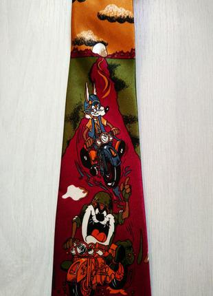 Галстук краватка з мотоциклами4 фото