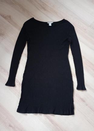 Платье в рубчик