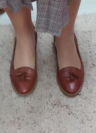 Обалденные лоферы из натуральной кожи hobbs р.38.5-39 2