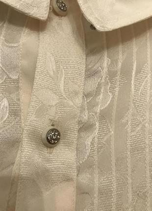 Винтажная блузка с рюшками,воланами3 фото