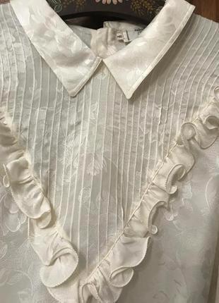 Винтажная блузка с рюшками,воланами7 фото