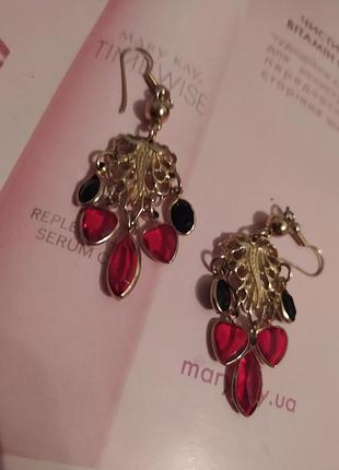 Сережки безель пластик