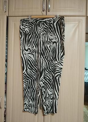 Натуральные летние штаны большого размера