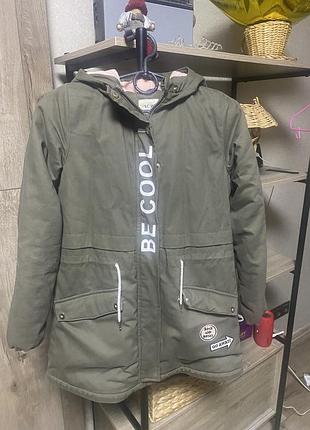 Зимняя куртка-парка детская