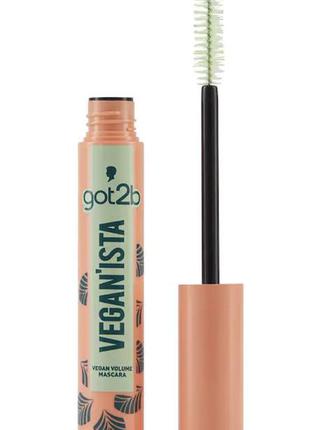 Schwarzkopf got2b vegan volume mascara vegan'ista | стойкая и объемная тушь для ресниц, 8,5 ml.