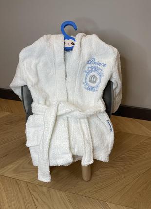 Махровый халат для мальчика 1 год