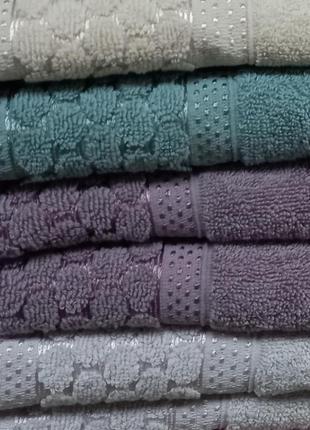 Набор 2 шт. махровых полотенец банное для лица набір махрових рушників рушник махровий