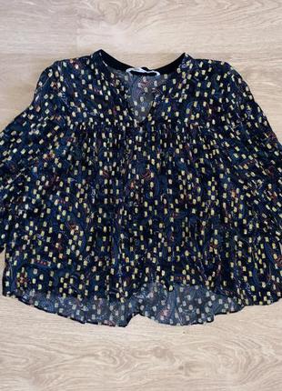 Zara блузка женская, свободная, размер s1 фото