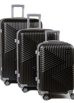 Дорожная чемодан 31 abs-пластик 802 grey