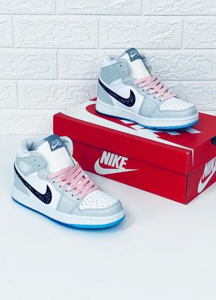 Кроссовки хайтопы женские nike air jordan кросовки найк аир джордан3 фото