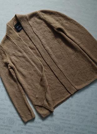 Трендовий кардиган без застібки zara / затишний светрик оверсайз / в'язана кофта