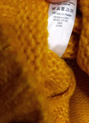 Теплый, яркий желтый свитер george p. l6 фото
