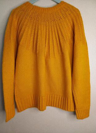 Теплый, яркий желтый свитер george p. l2 фото