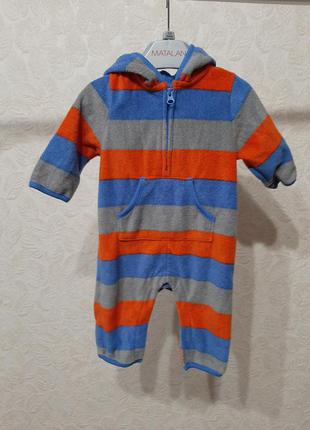 Флисовый ромпер, слип, человечек с капюшоном