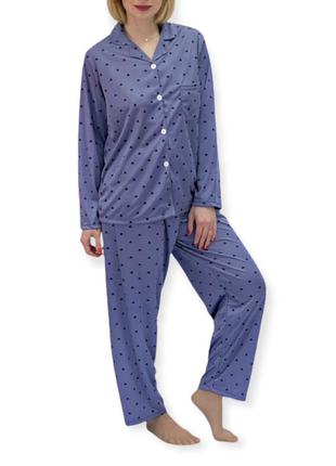 Піжама жіноча, штани і сорочка