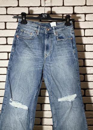 Сток голубые , стильные джинсы , трубы h&m2 фото
