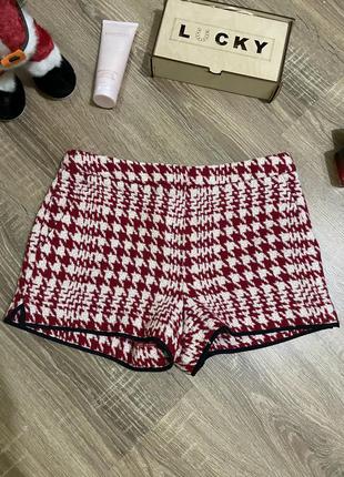 Шорти, теплі шорти, шерстяні шорти гусяча лапка