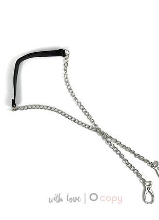 Одинарный ручки на карабине черные, для pocket, basket, folder