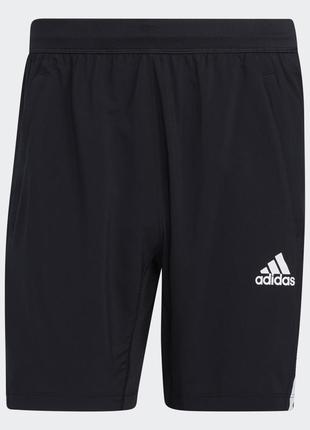 Шорты мужские для фитнеса adidas aeroready 3-stripes 8-inch gm06435 фото