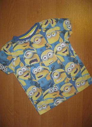 Футболка "despicable me" розмір 4-5 років. зростання 110 див.