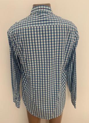 Рубашка napapijri мужская сорочка в клетку4 фото