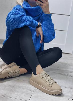 Женские зимние бежевые кеды на меху жіночі круті бежеві кеди з хутром на зиму9 фото