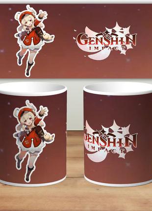 Кружка с принтом «genshin impact»