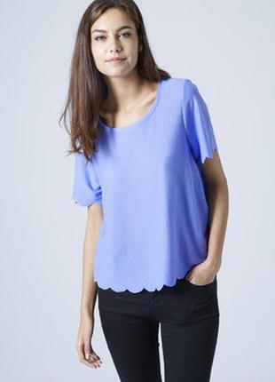 Свободная футболка topshop небесного цвета