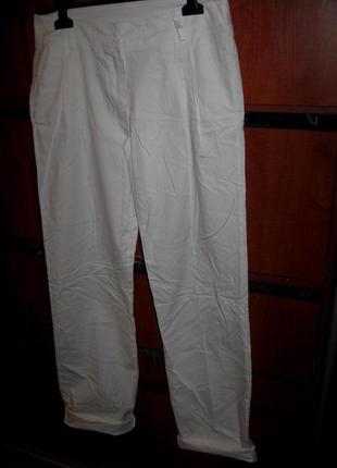 Брюки chinos поплиновые белые 2