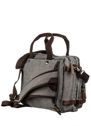 Сумка текстильная серая 2