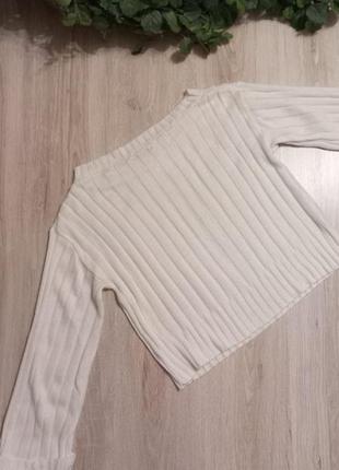 Свободный лёгкий белый джемпер свитер свитшот кофта7 фото