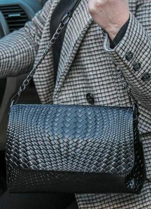 Женская кожаная сумка жіноча шкіряна сумочка клатч кожа