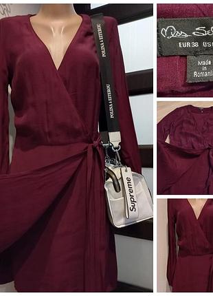 Лёгкое тонкое платье на запах